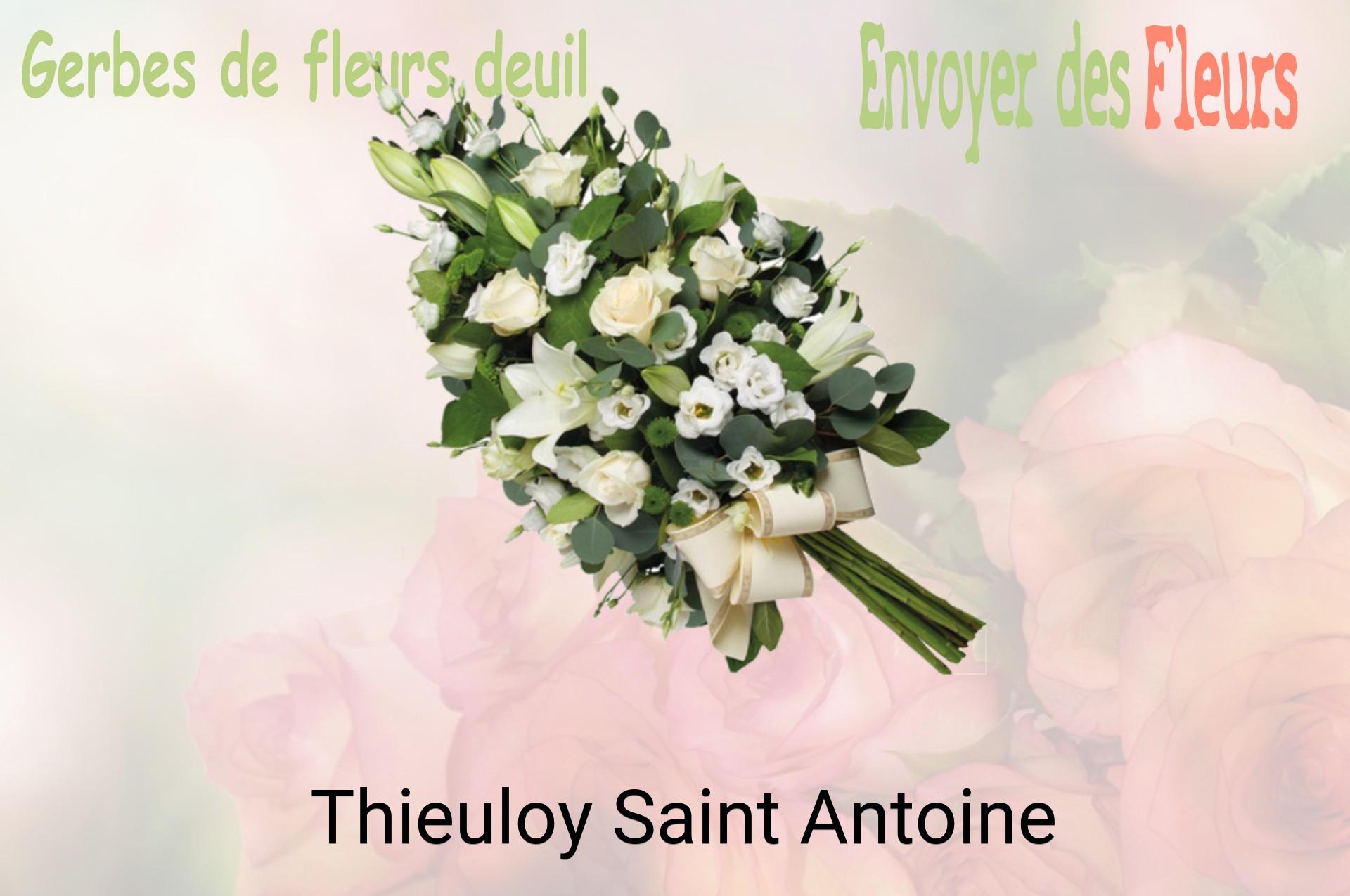 Gerbe de fleurs de deuil livrée à Thieuloy-Saint-Antoine
